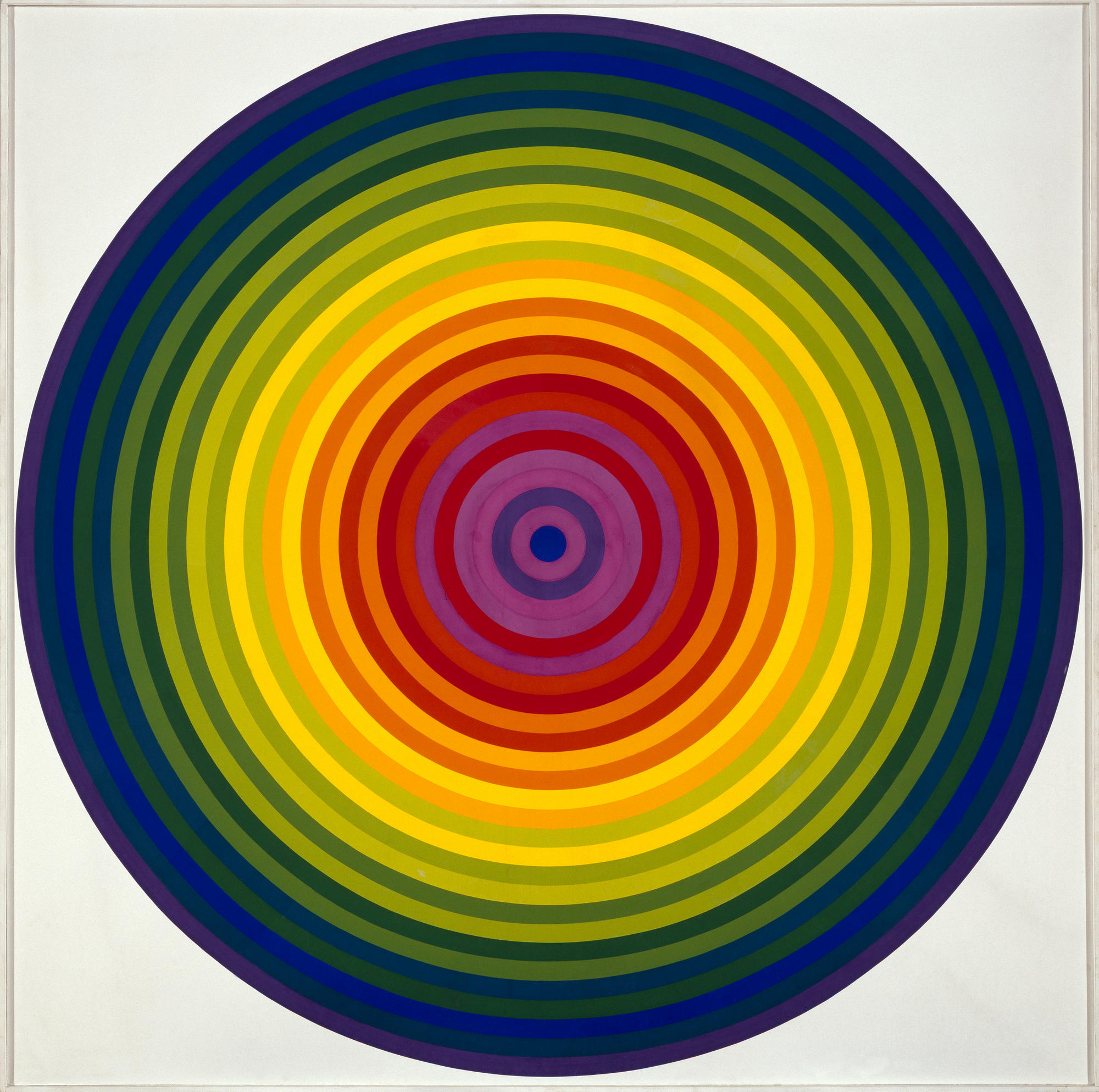 Polychrome Circles. 1970. Acrylic. 173.5 x 174 cm. Inv.982.086. Photo: Gérard Blot