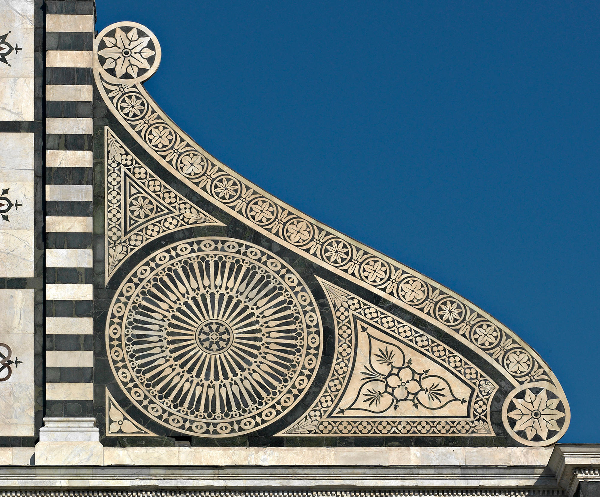 Facade, detail of volute.